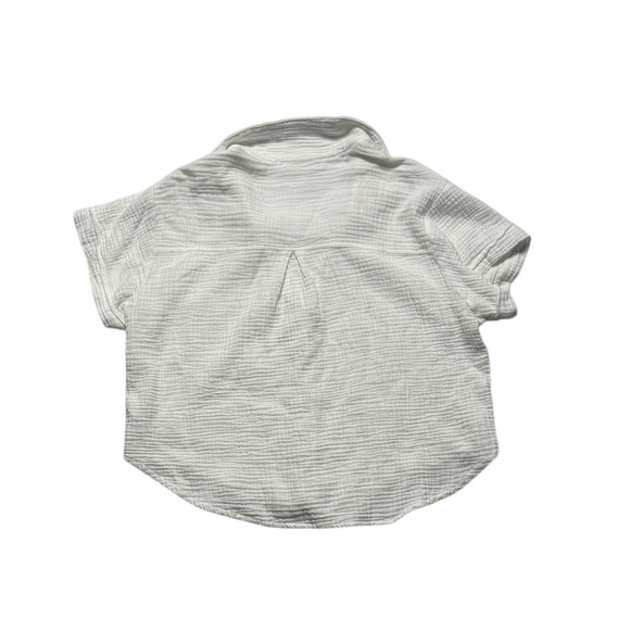 Altar'd State Button Shirt Womens White Gauze Cotton Top Cottage Costal Resort L - Picture 5 of 7